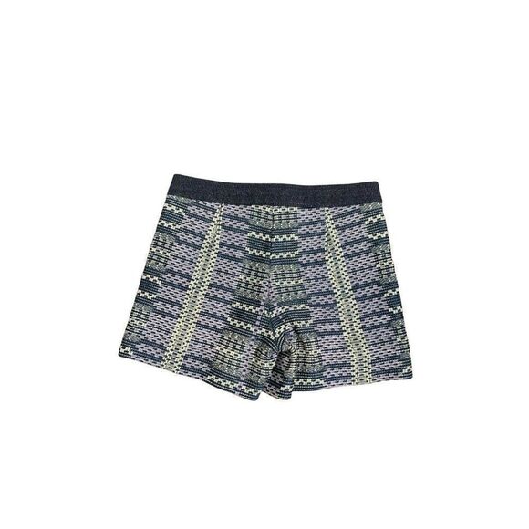 j crew collection womens blue white tweed woven shorts 6 small - Picture 2 of 6